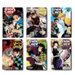 Demon Slayer Kimetsu No Yaiba Vol 1-6 manga comic book set