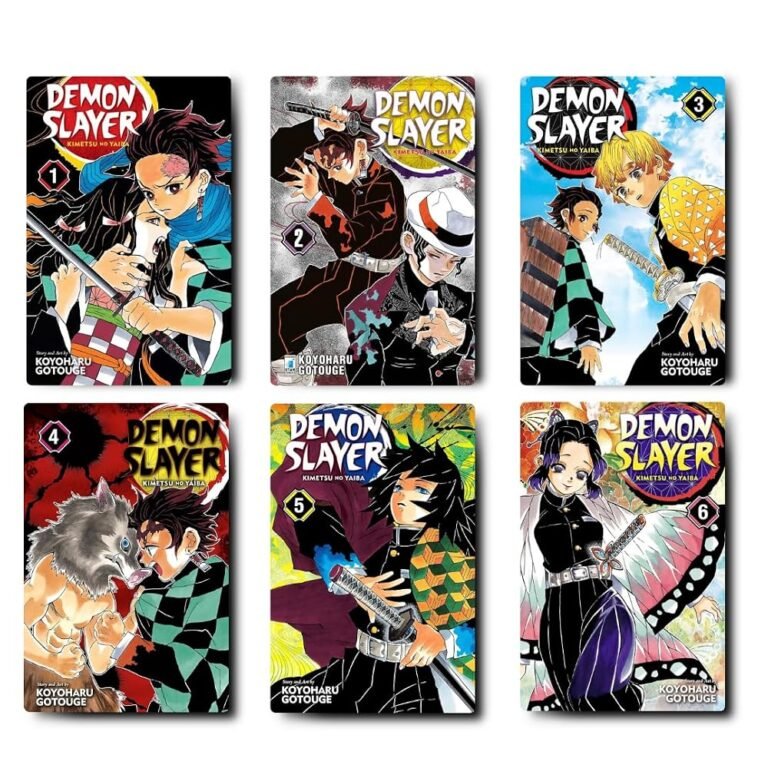 Demon Slayer Kimetsu No Yaiba Vol 1-6 manga comic book set